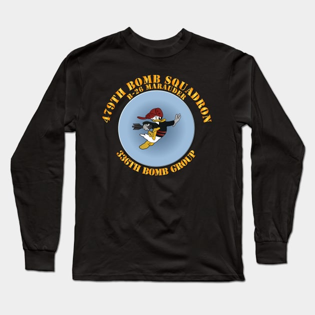 479th Bombardment Squadron w Txt Long Sleeve T-Shirt by twix123844
